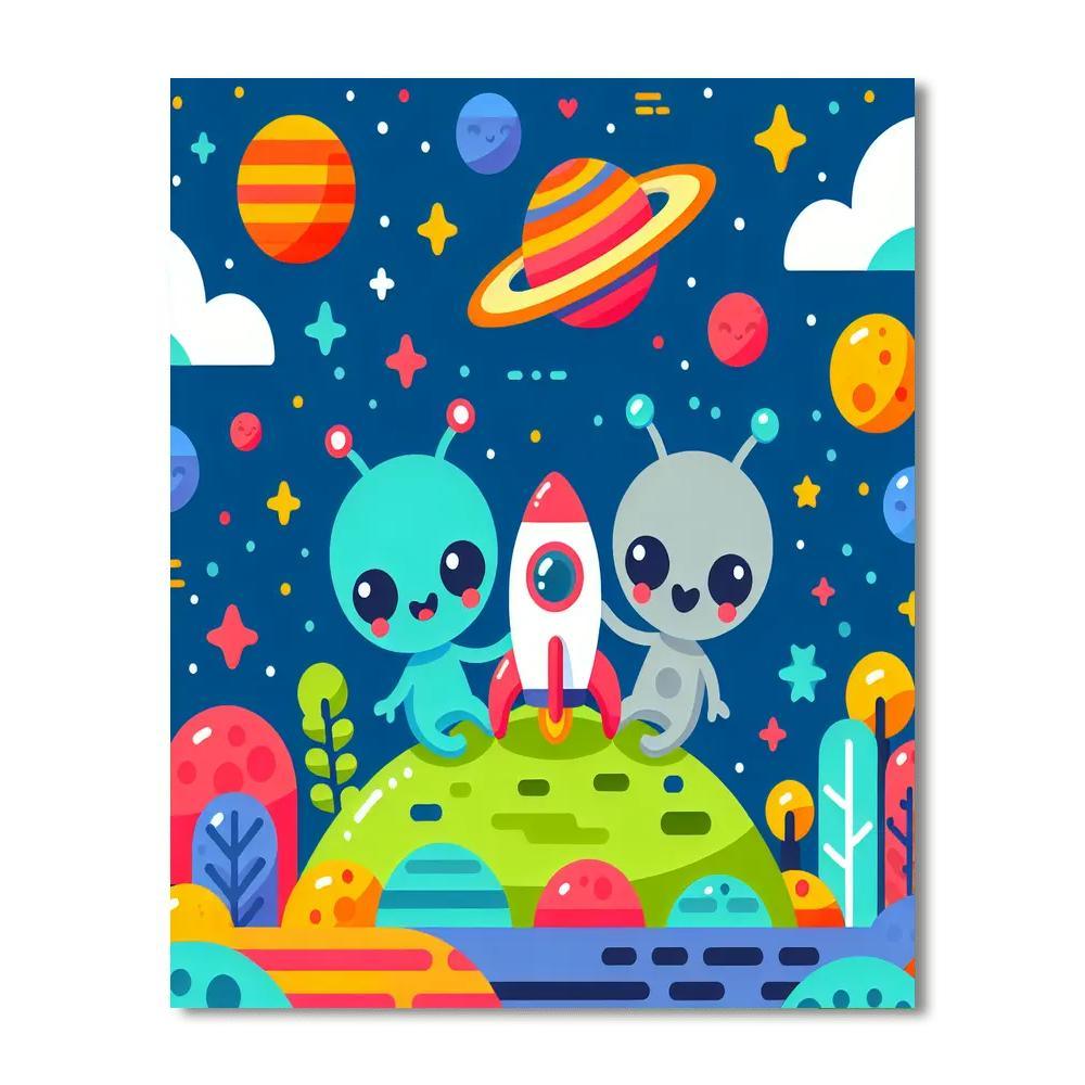 Cosmic Friends Numbered Painting Kits