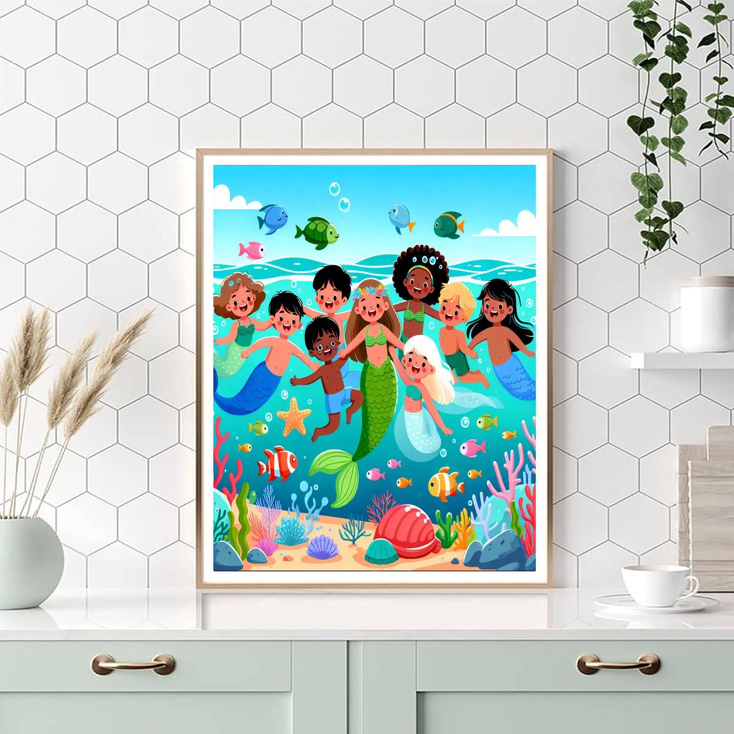 Undersea Fantasy Realm Paint By Color