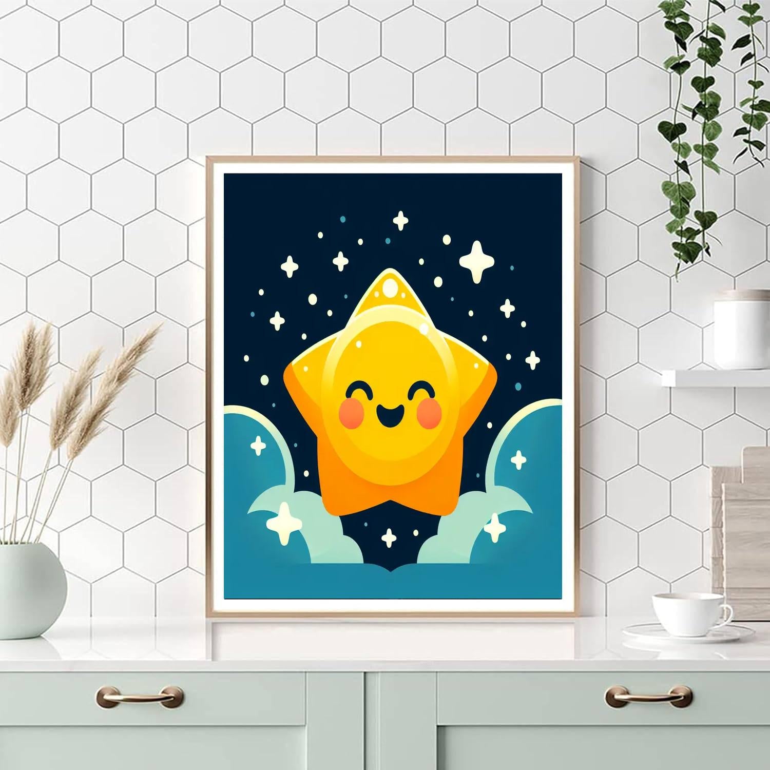 Radiant Star Number Painting