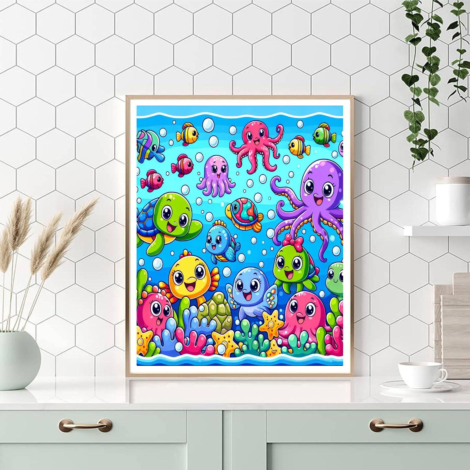 Fun With Bubbles Numbered Painting Kits