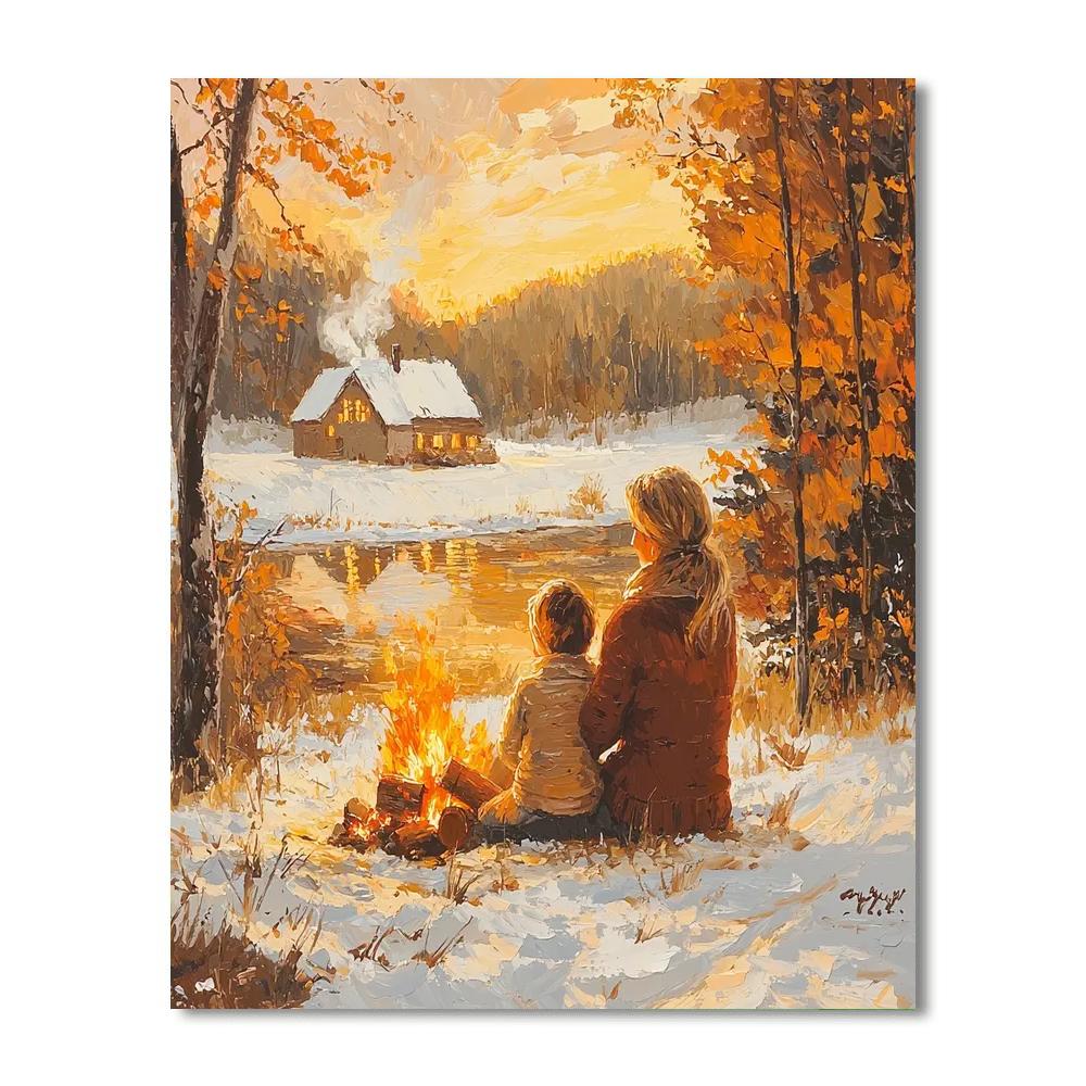 Cozy Winter Mornings Paint By Color