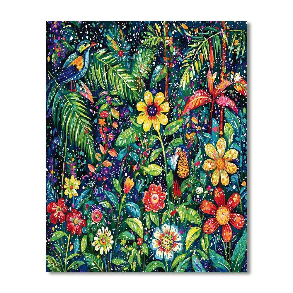 Frida Kahlo Inspired Heart Of The Jungle  Painting Number Kit