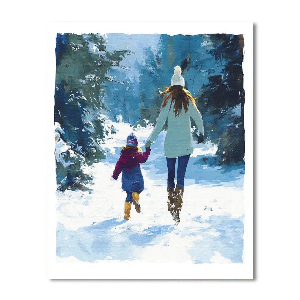 A Winter’s Walk Paint By Number