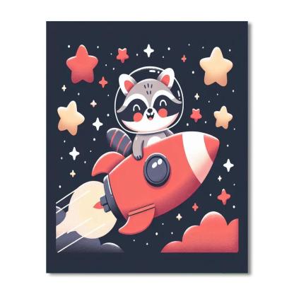 Rocket Raccoon Painting Number Kit