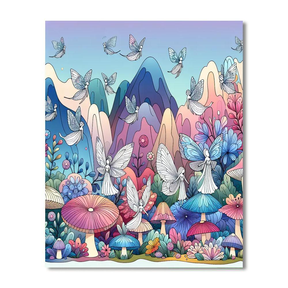 Mystical Fairy Tale Land Paint By Color