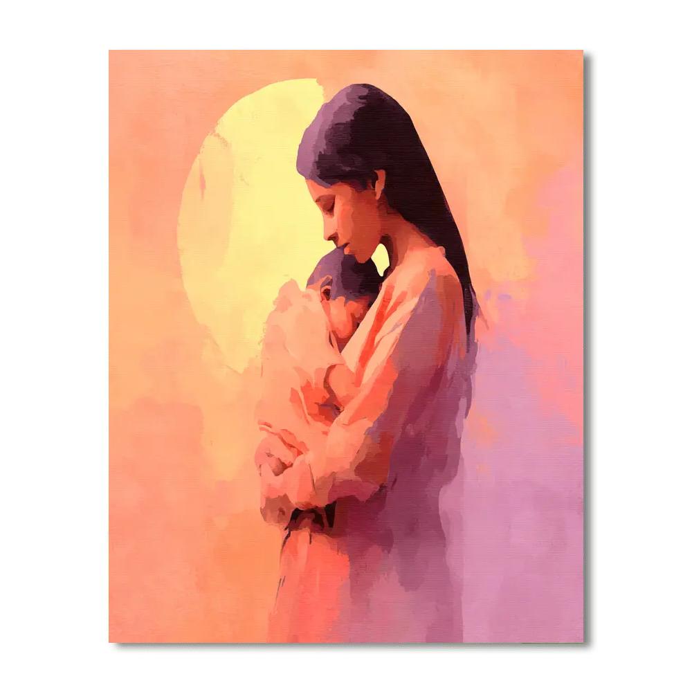 The Love Of A Mother Number Painting