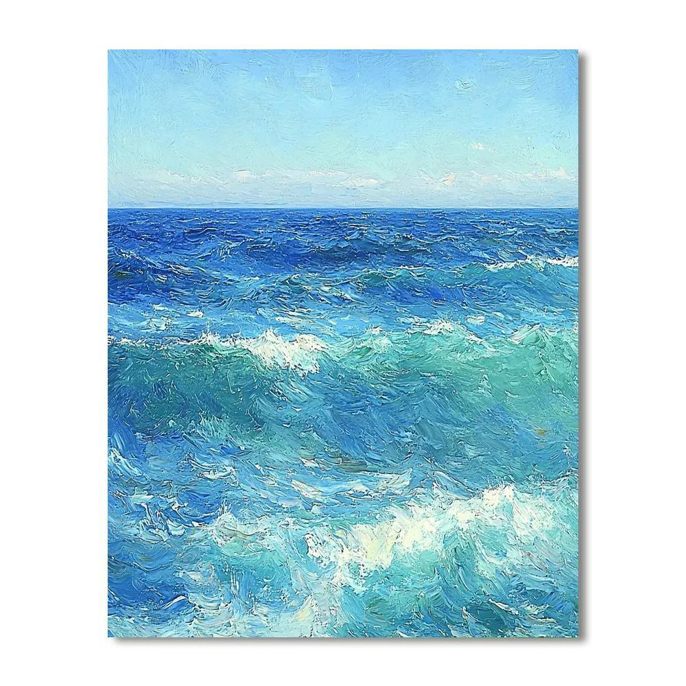 Paul Cézanne Inspired Infinite Ocean Rhythm  Paint By Number