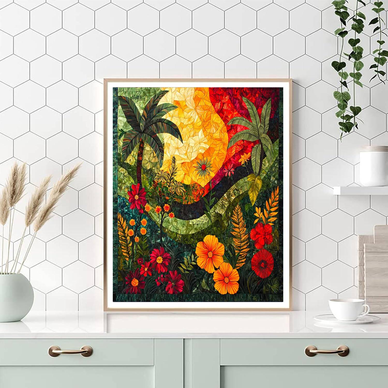 Frida Kahlo Inspired Nature's Soul Reflection  Painting By Numbers Kit