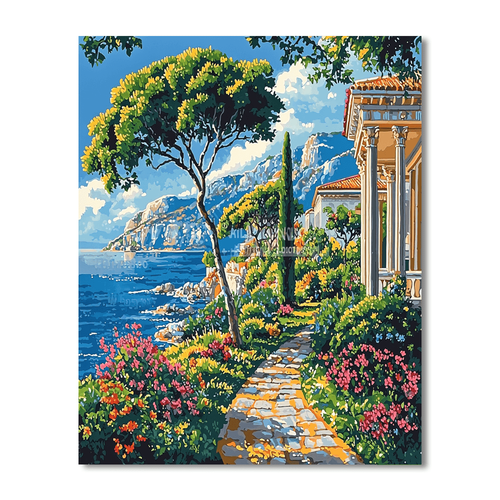 Raphael Inspired Raphael's Garden Sanctuary  Painting By Numbers Kit