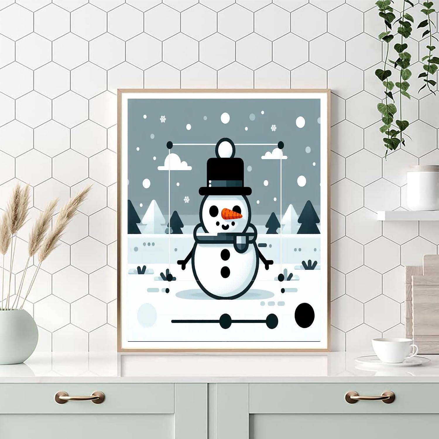 Frosty The Snowman Paint By Color