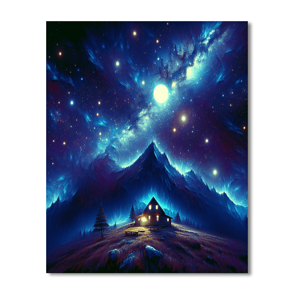 Dreamy Stargazer's Retreat Painting Number Kit