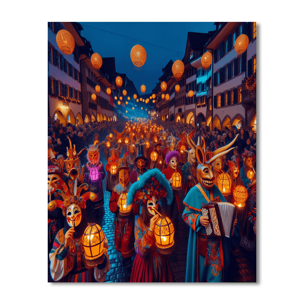 Mardi Gras Of Basel - Switzerland Paint By Number