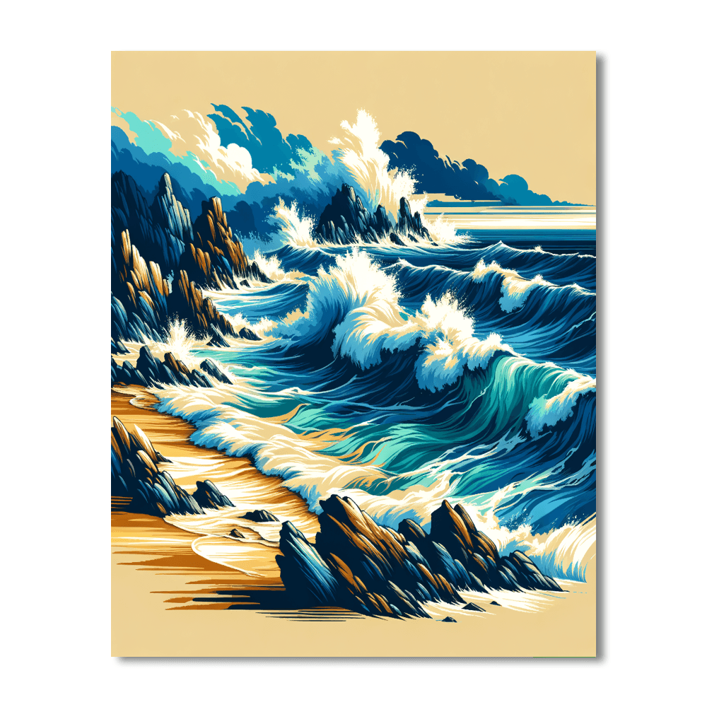Mystical Ocean Shores Paint By Number