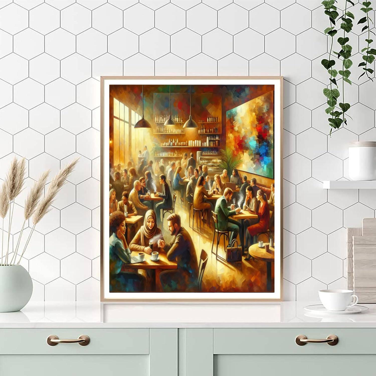 Cozy Coffee Shop Paint By Number