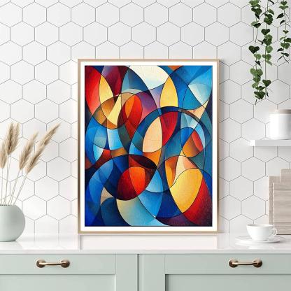 Paul Klee Inspired Harmonic Whirl Of Colors  Paint By Color