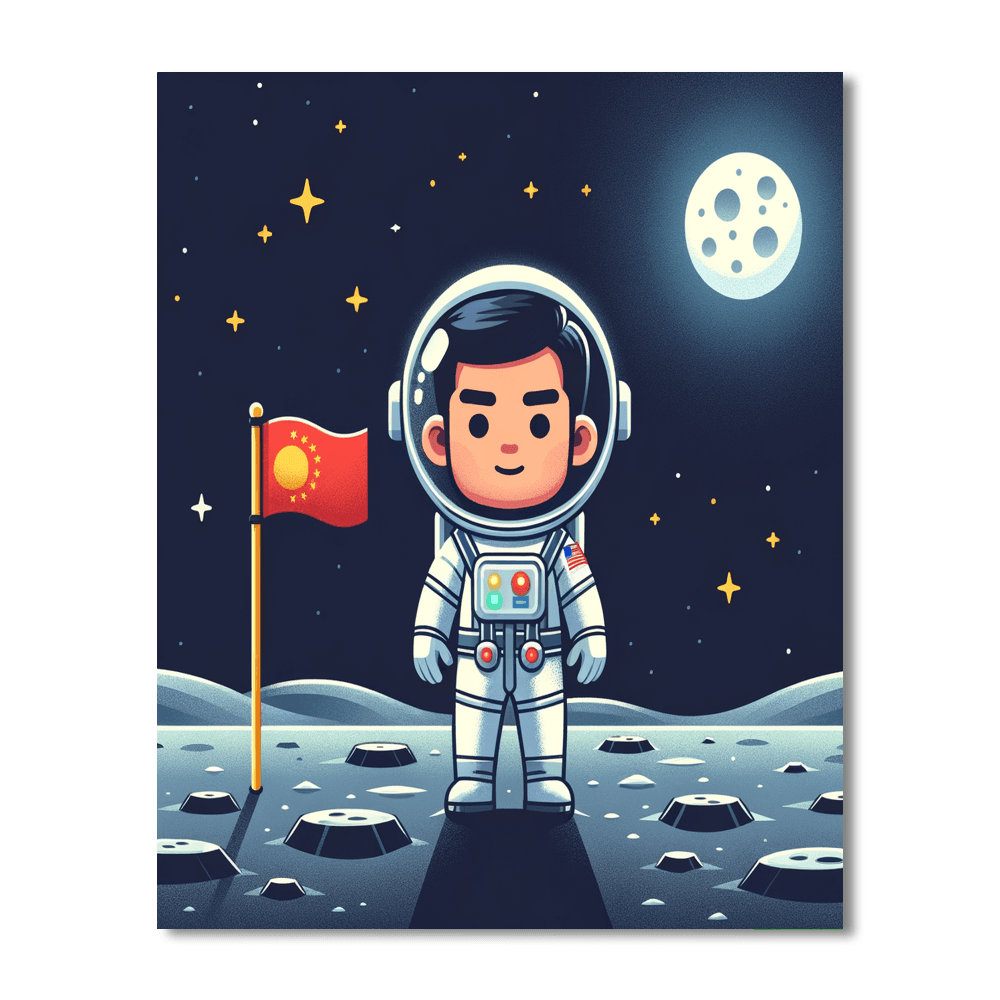 Lunar Landing Adventure Paint By Numbers