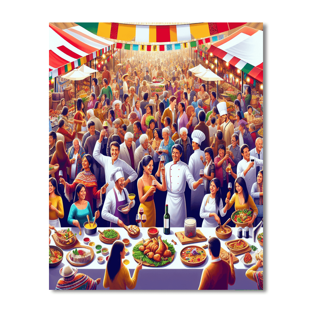 Lima Wine & Food Festival DIY Paint By Numbers