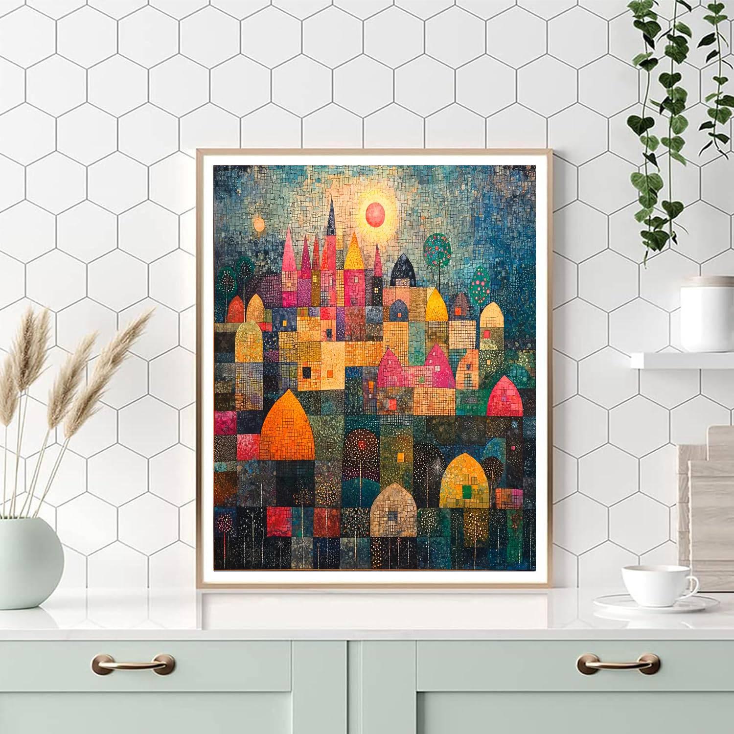 Paul Klee Inspired Infinite Possibilities  Painting Number Kit