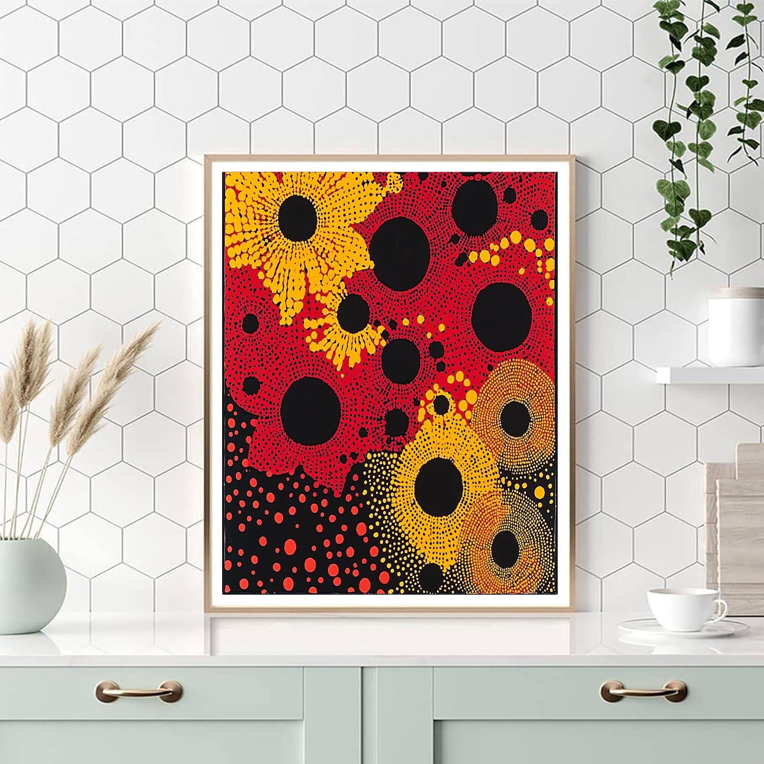 Yayoi Kusama Inspired Eternal Dots  DIY Paint By Numbers