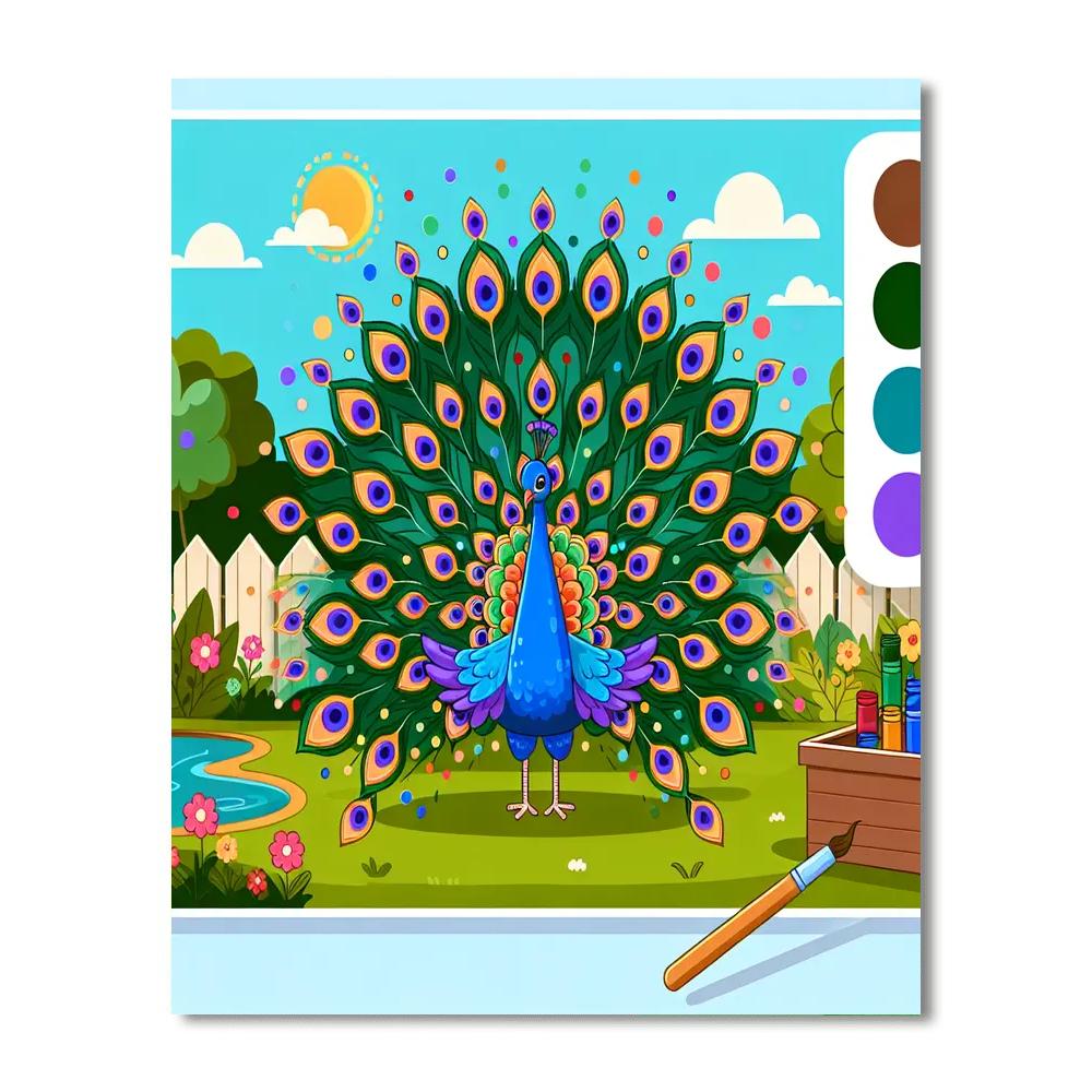 Peacock's Garden Gala Number Painting