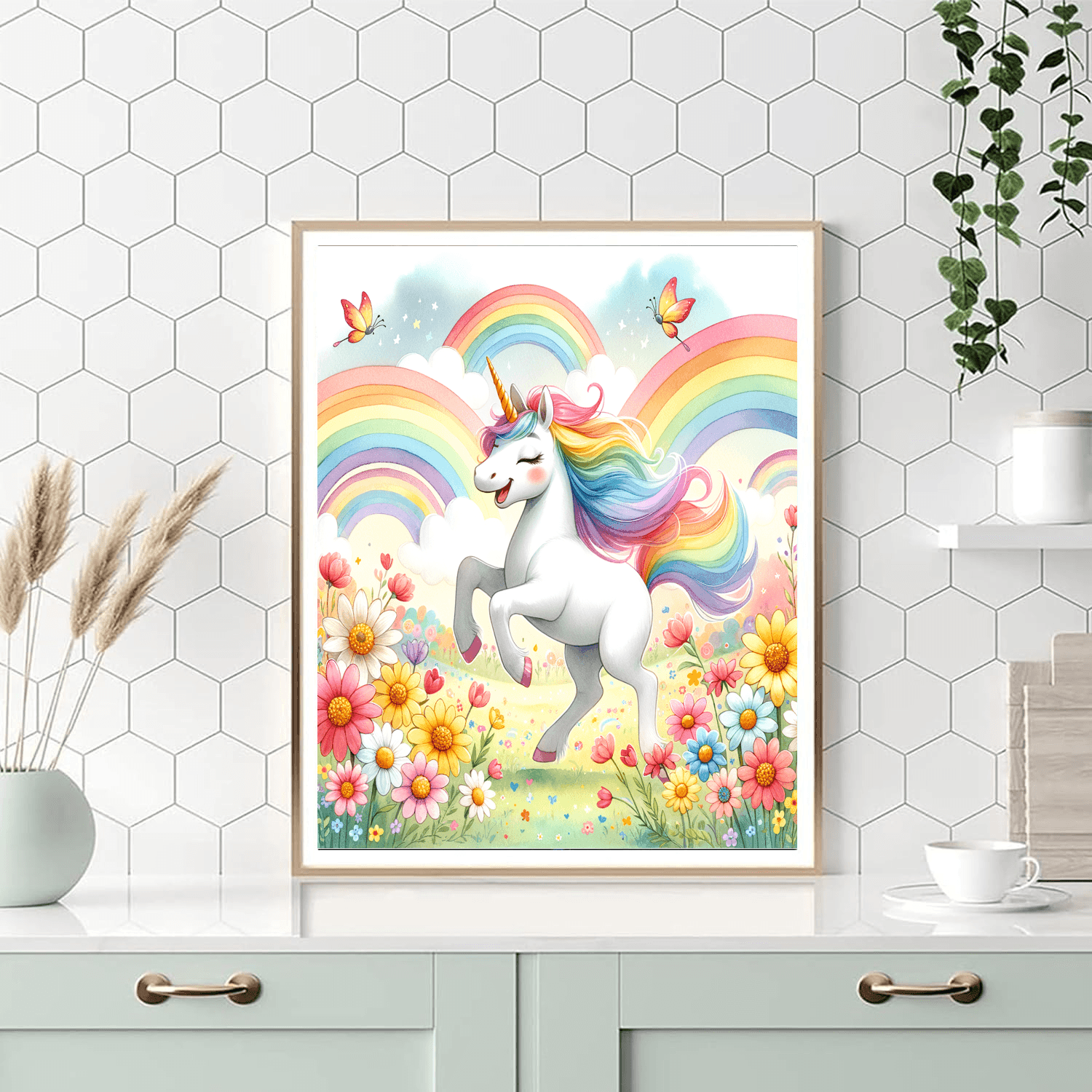 Rainbow Unicorn Friends Painting Number Kit
