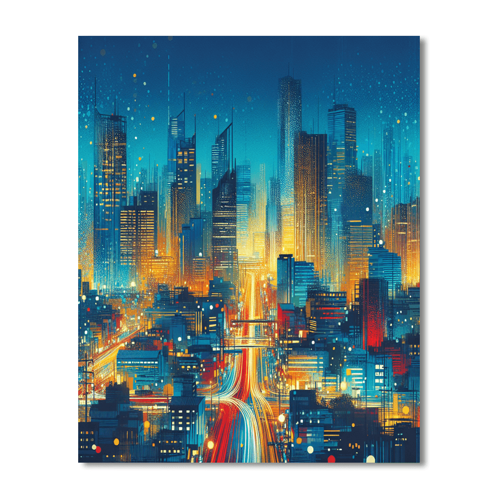 Dynamic Urban Rhythm Paint By Numbers Kits