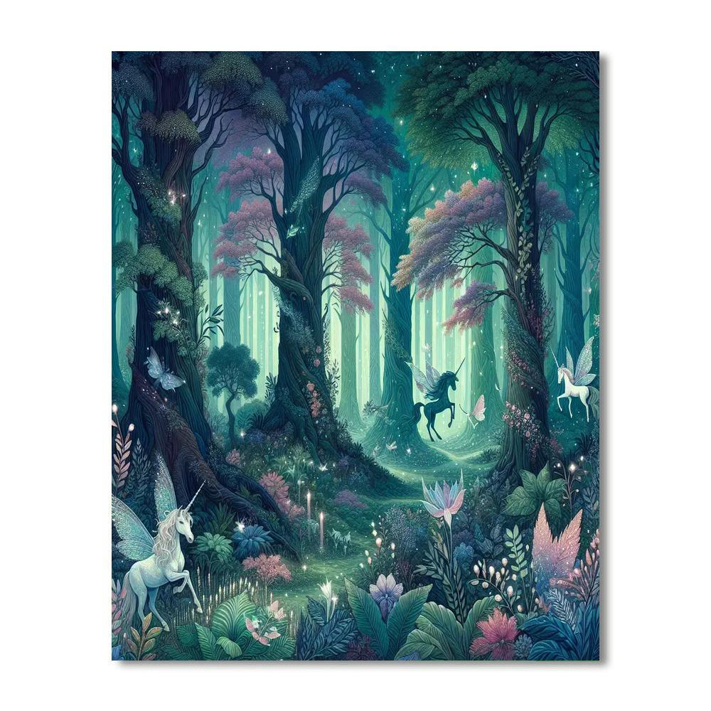 Mystical Woodland Fantasy Painting By Numbers Kit