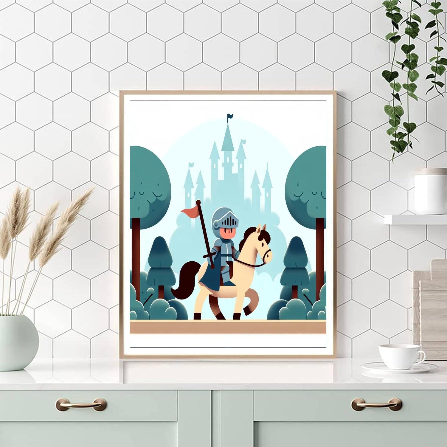 Noble Knight's Quest Paint By Numbers Art