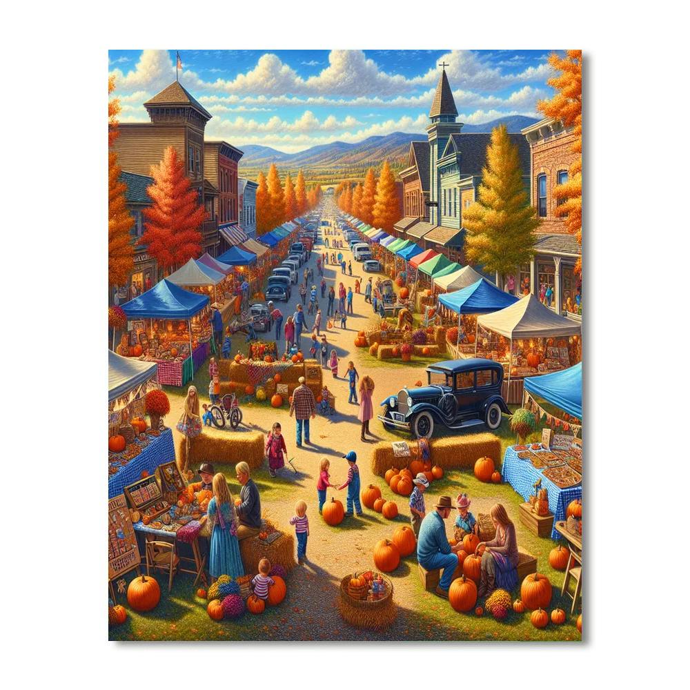 Elk City Fall Festival - Elk City, Usa Paint By Numbers Art