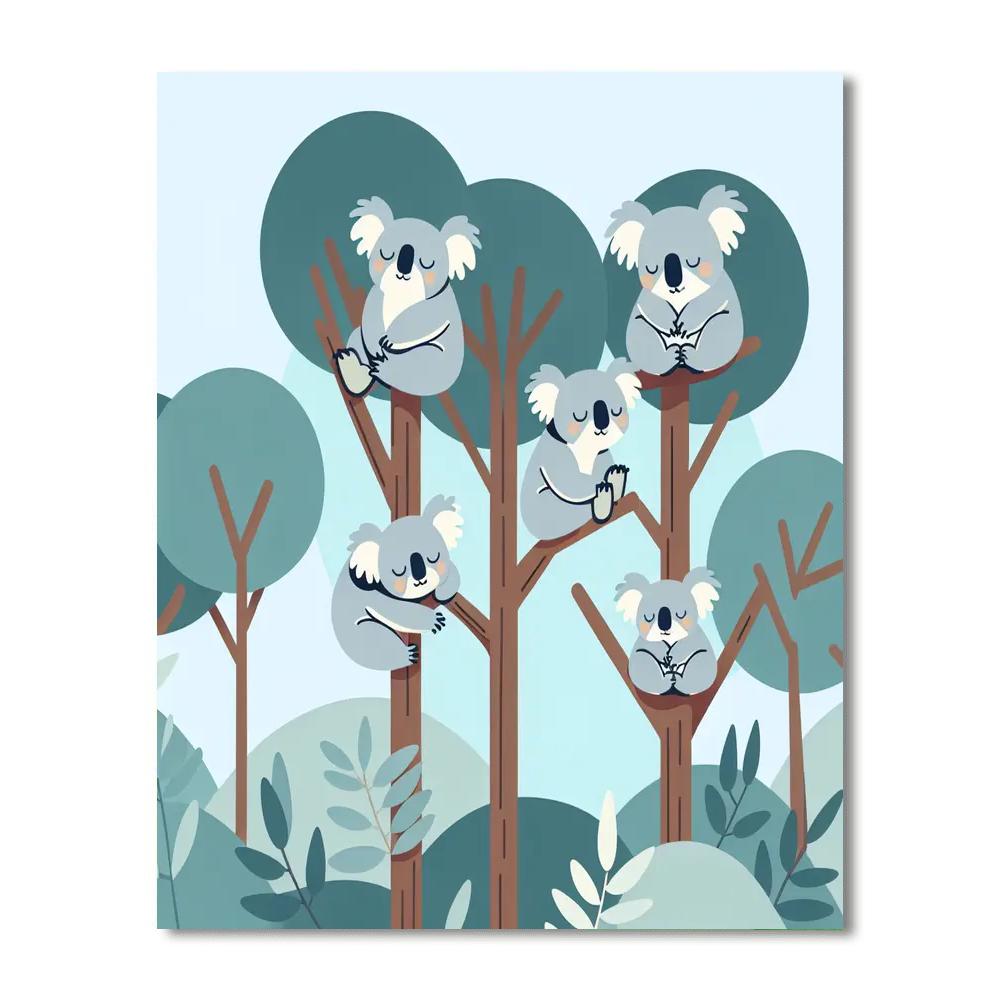 Caring Koala Community Painting By Numbers Kit
