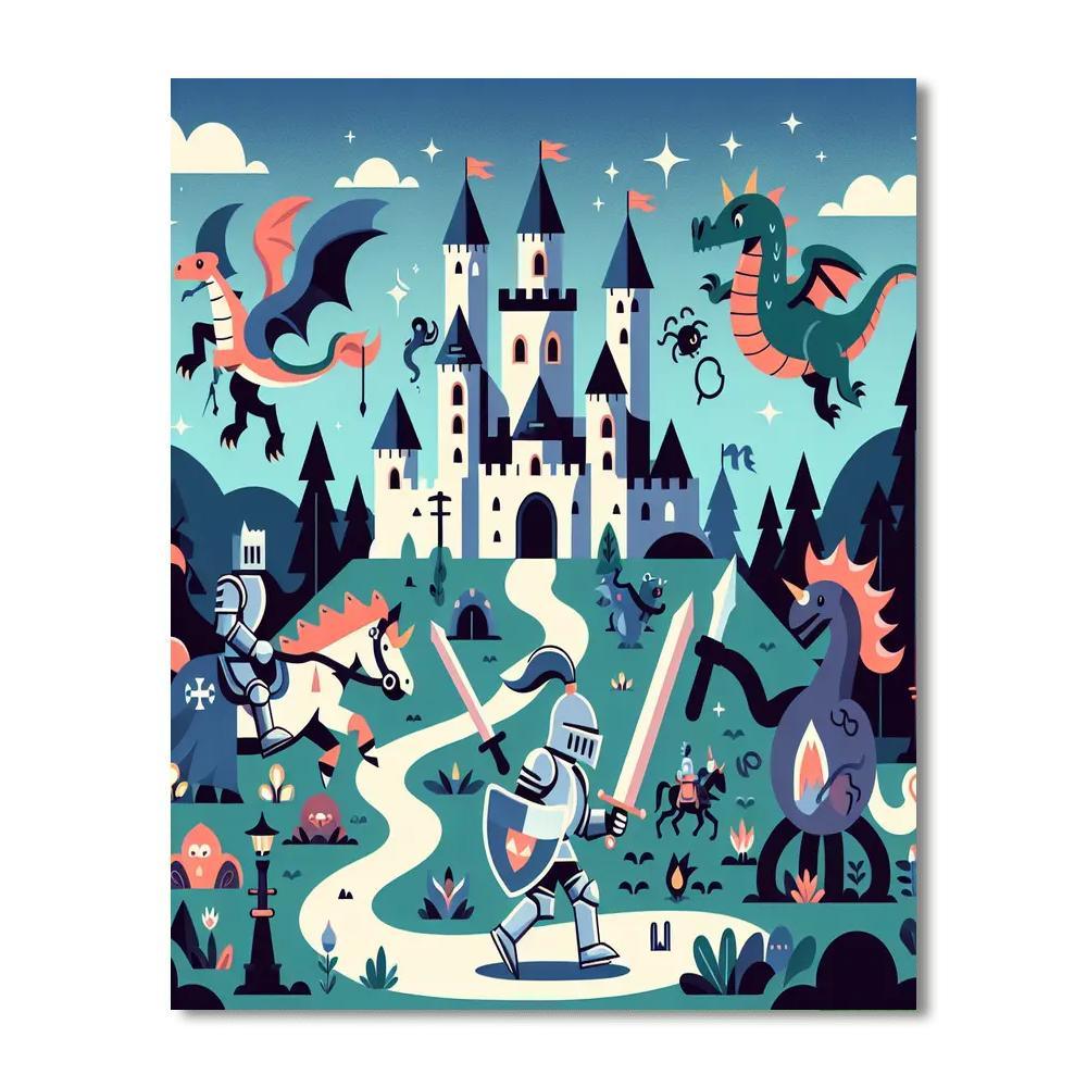 Castle Quest Extravaganza Numbered Painting Kits
