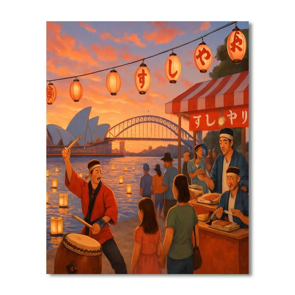 Matsuri At Sea - Sydney DIY Paint By Numbers