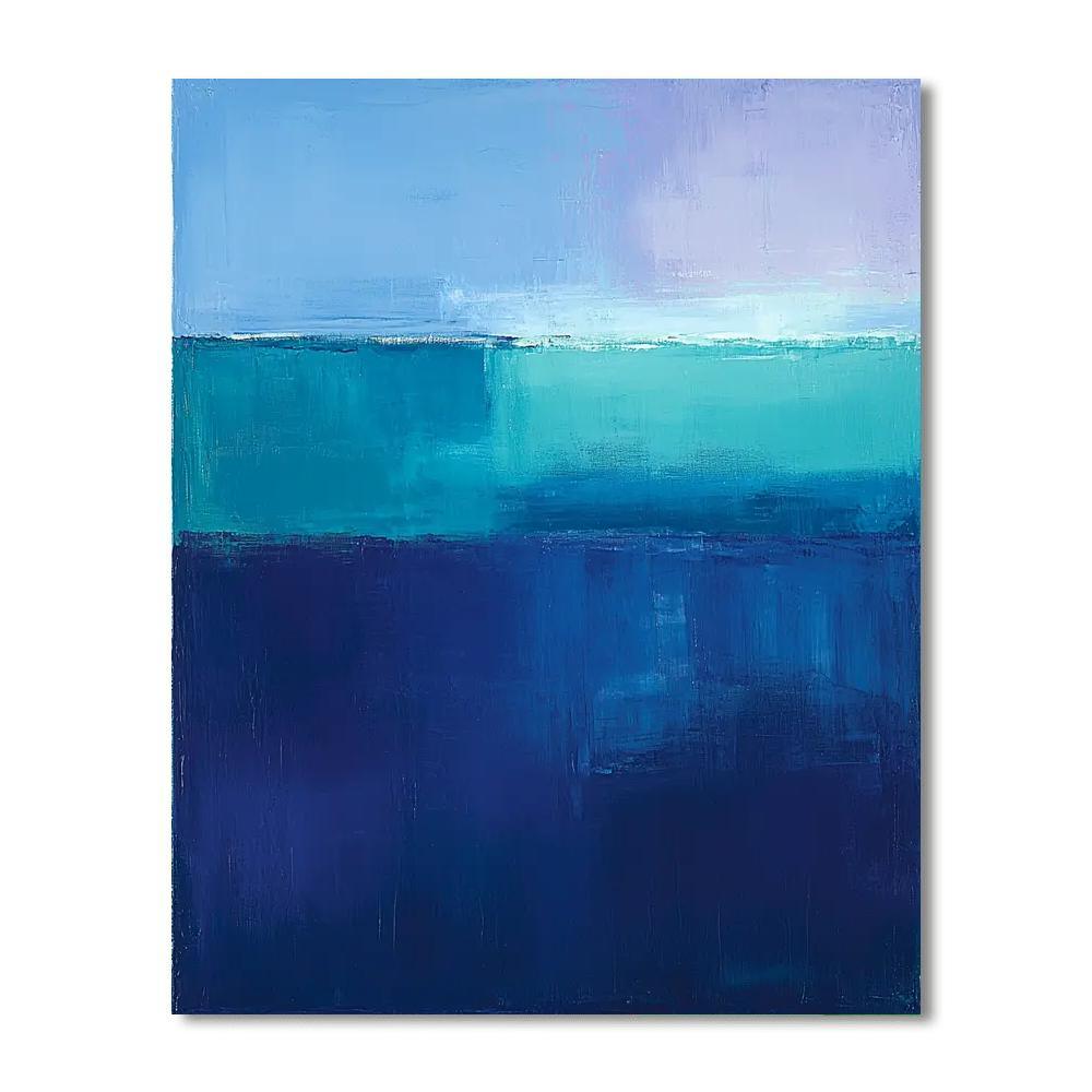 Mark Rothko Inspired Infinite Depths  Number Painting
