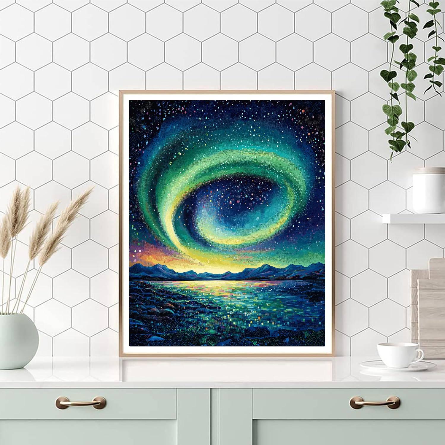 Georges Seurat Inspired Aurora Reverie  Paint By Numbers Art