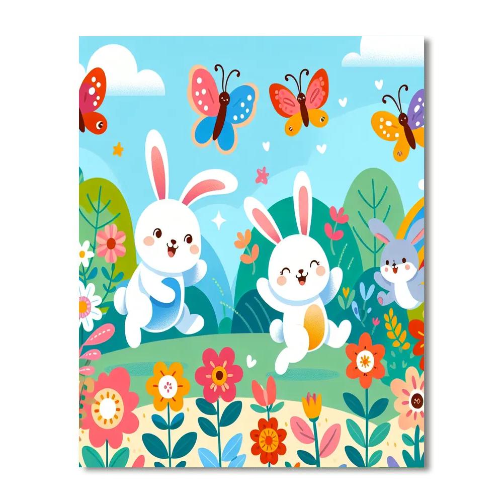 Playful Garden Frolic Paint By Numbers Kits