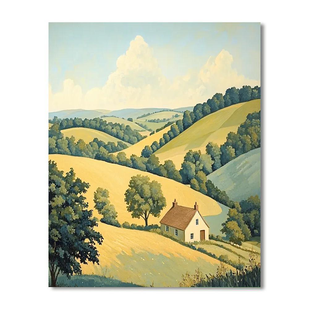 John Constable Inspired Idyllic Countryside Afternoon  Painting By Numbers Kit