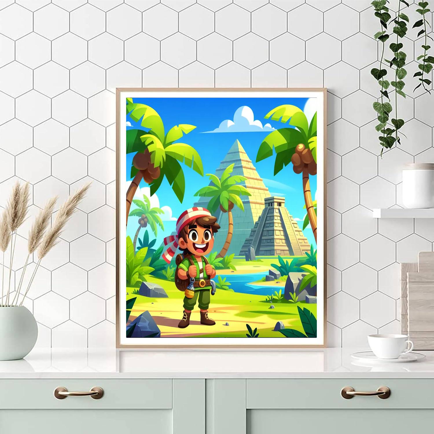 Mystic Island Exploration Paint By Numbers Art