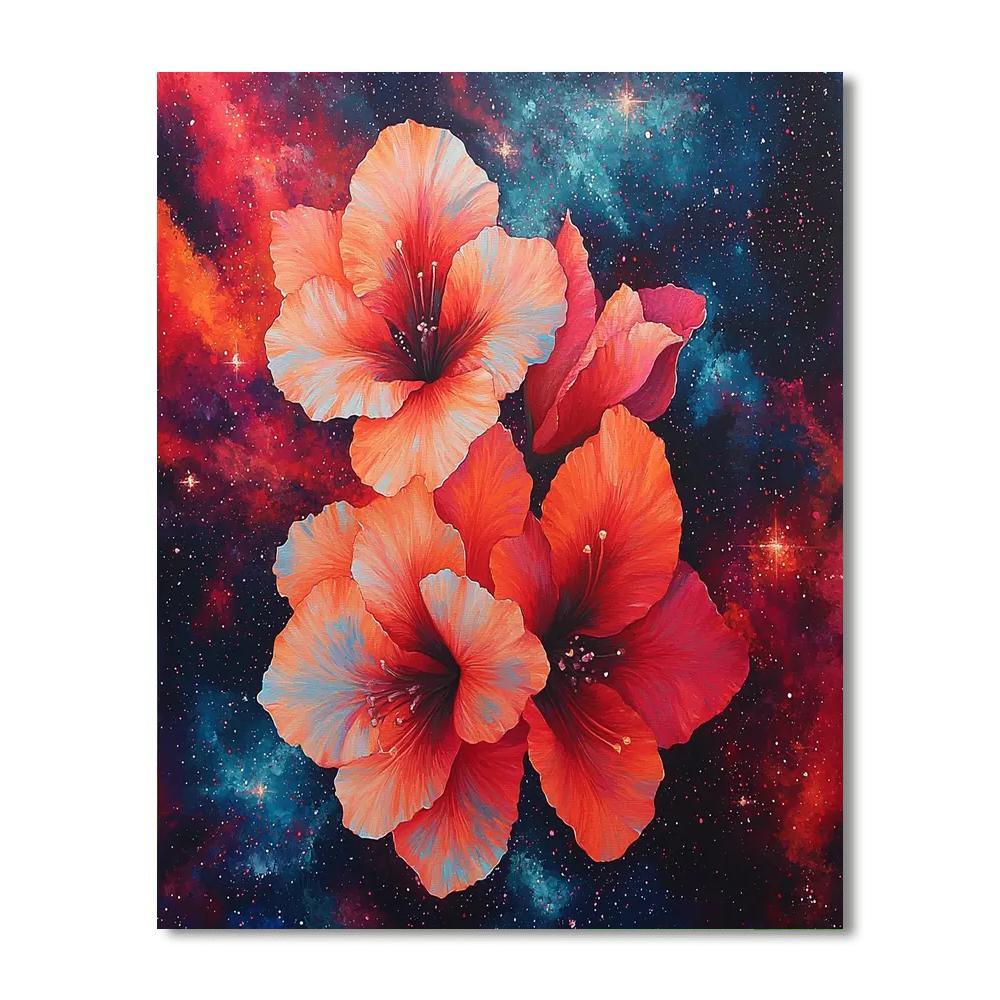 Georgia O'Keeffe Inspired Celestial Blossom Symphony  Painting By Numbers Kit