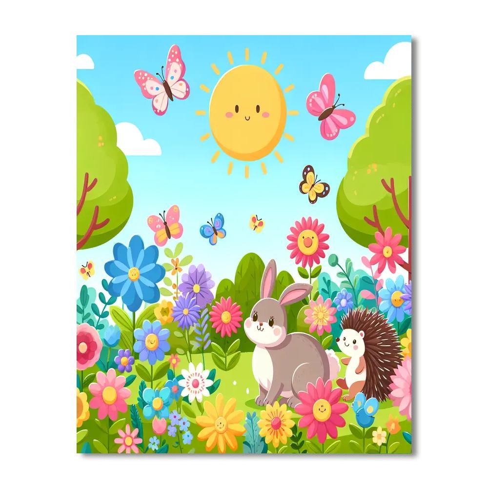 Magical Garden Friends Paint By Numbers