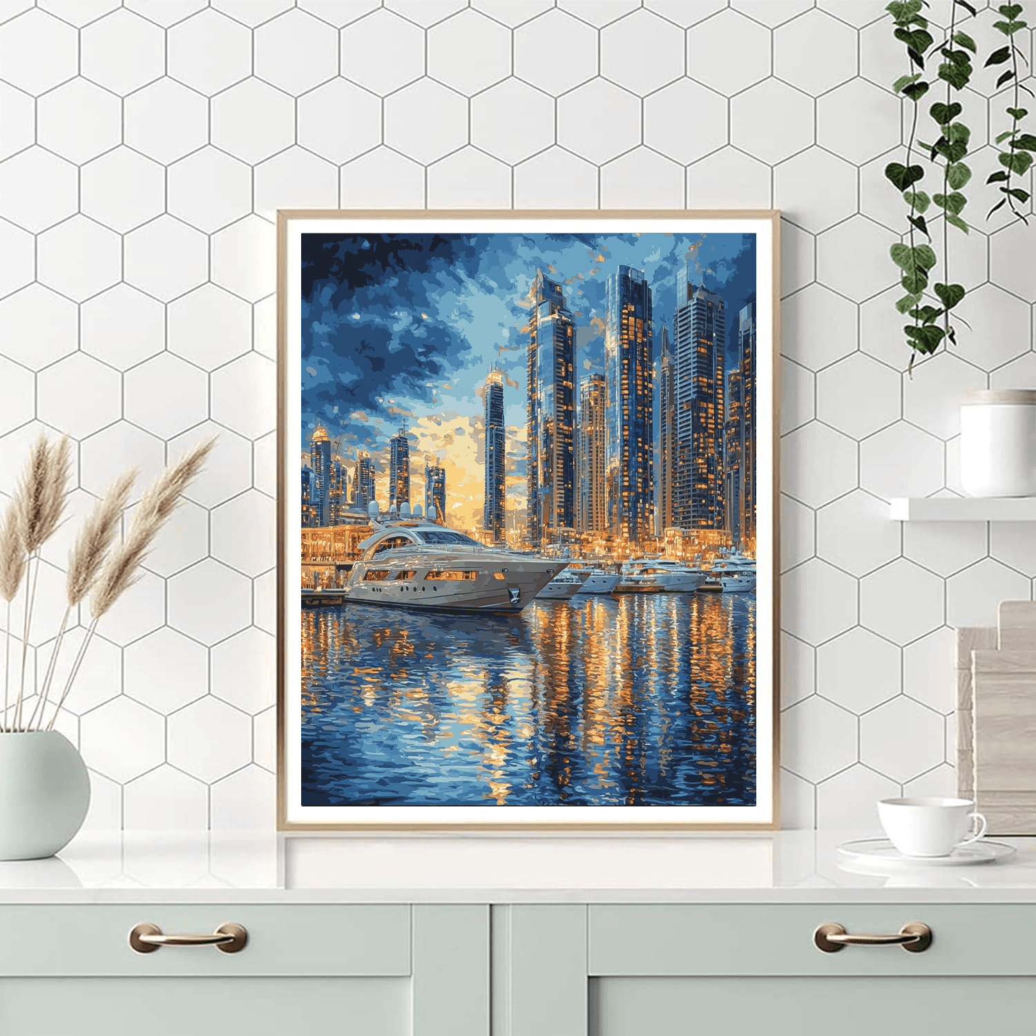 Dubai Marina Paint By Numbers Kits