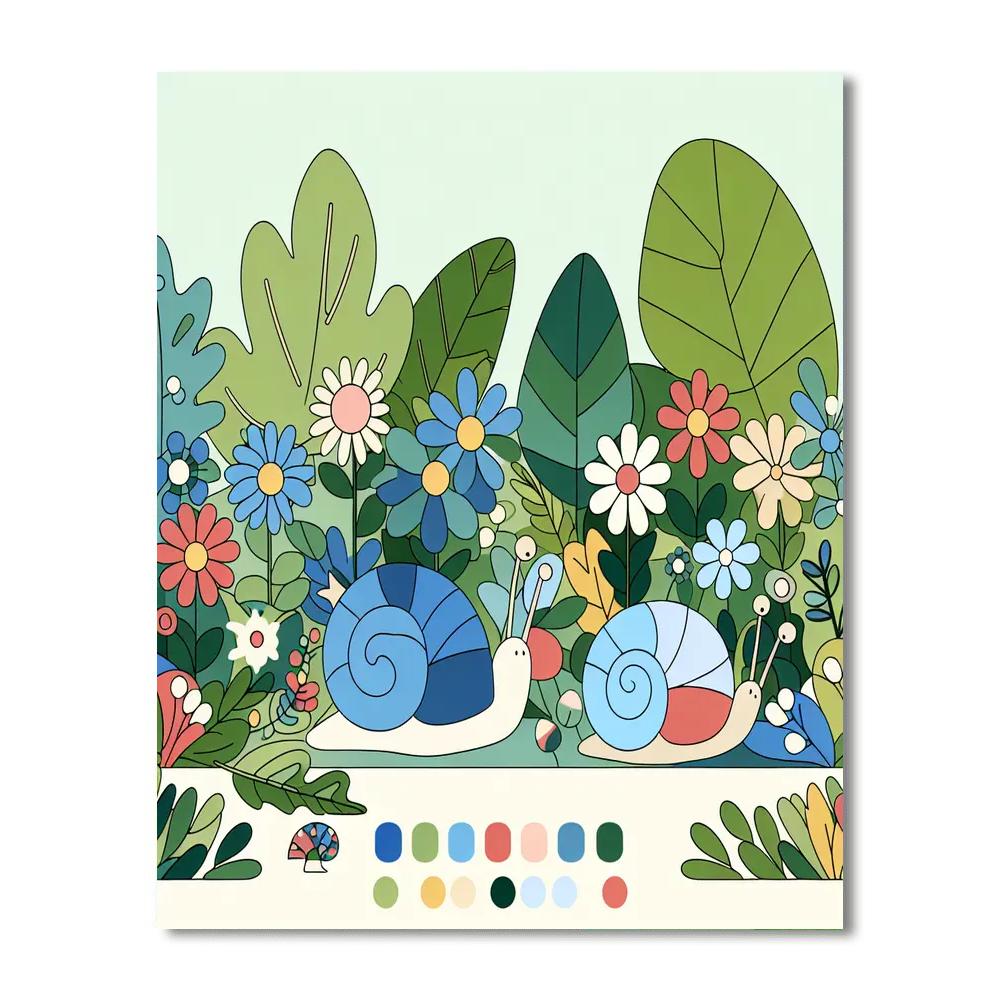 Snail’s Snuggly Sanctuary Paint By Numbers