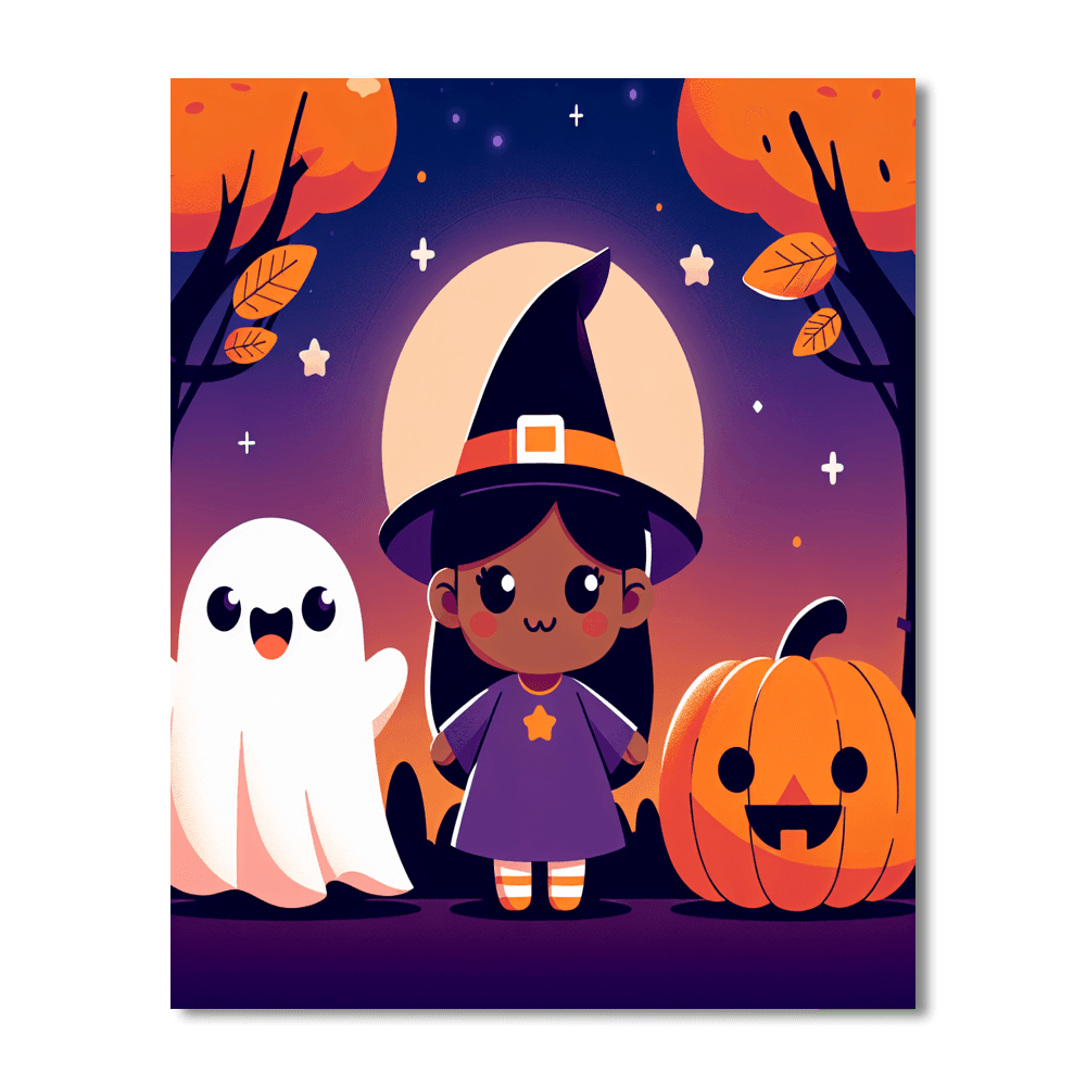 Fun Halloween Creatures Numbered Painting Kits