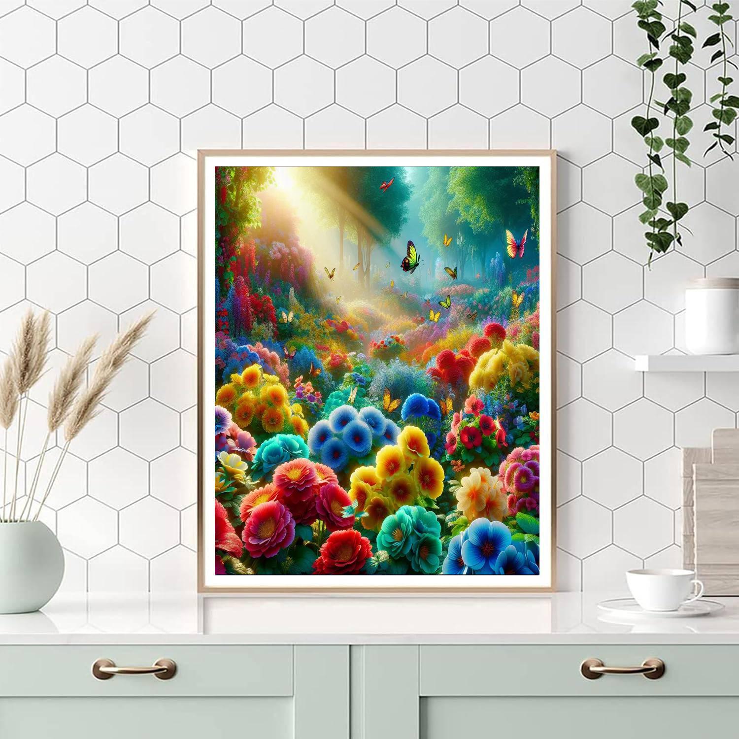 Magical Flower Wonderland DIY Paint By Numbers