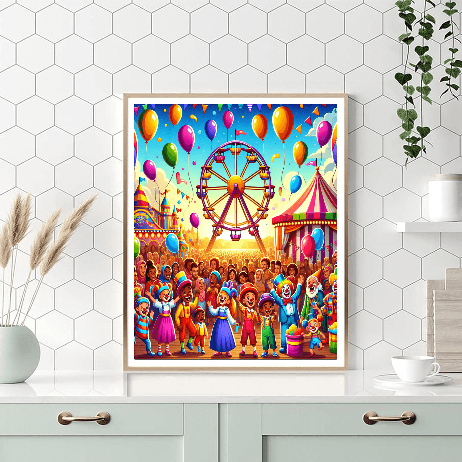 Cheerful Carnival Celebration Paint By Numbers Kits