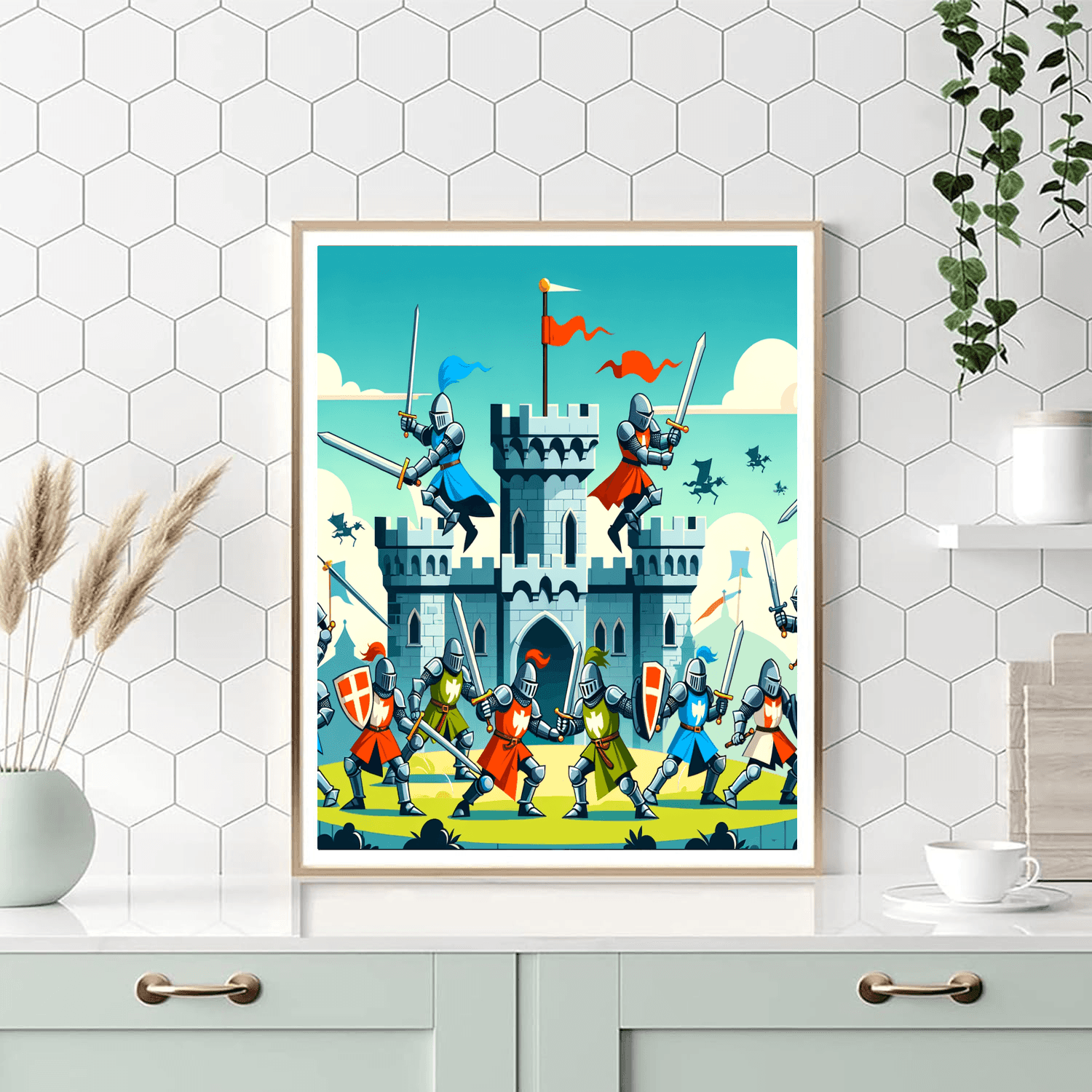 Historic Castle Siege Paint By Color