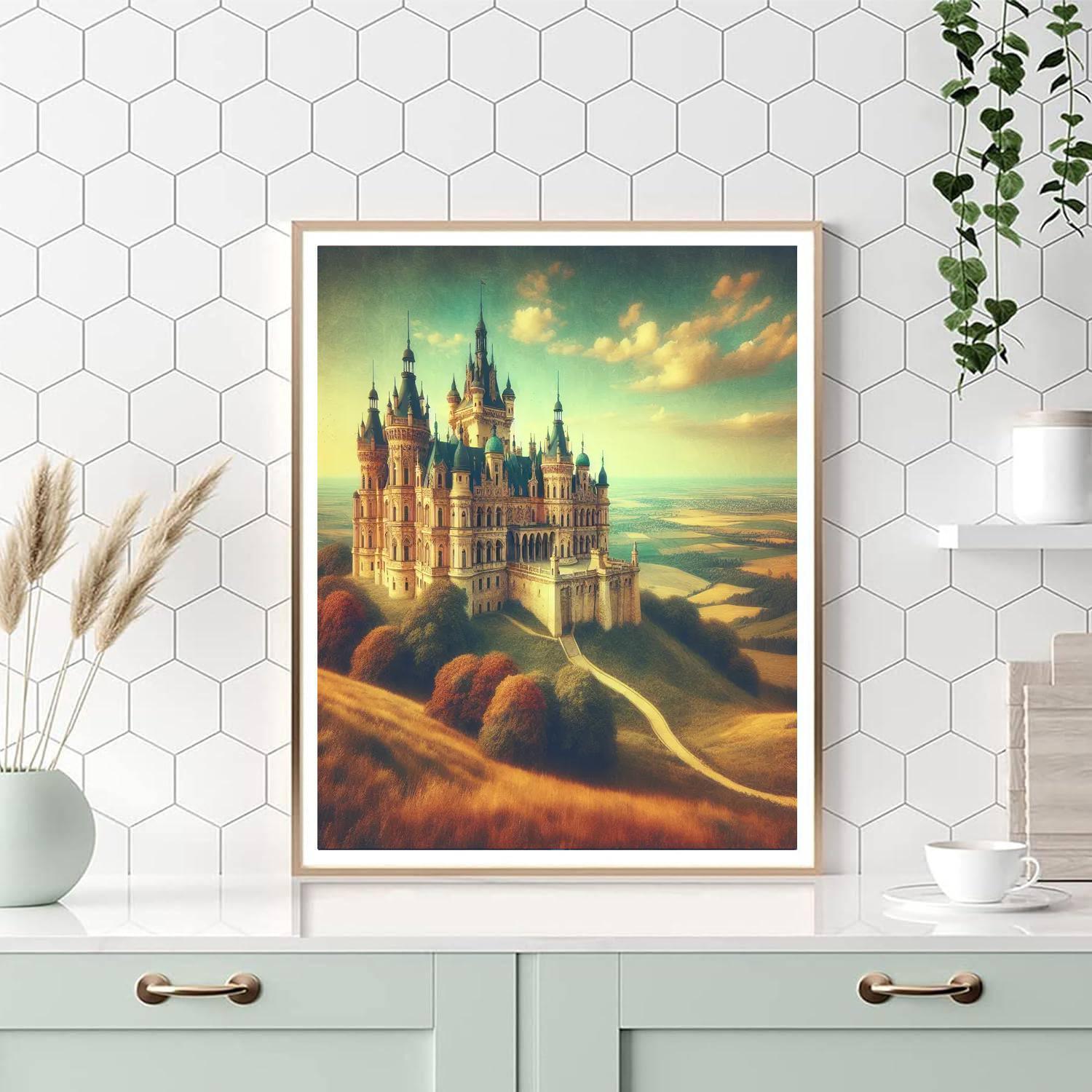 Regal Castle Panorama Numbered Painting Kits