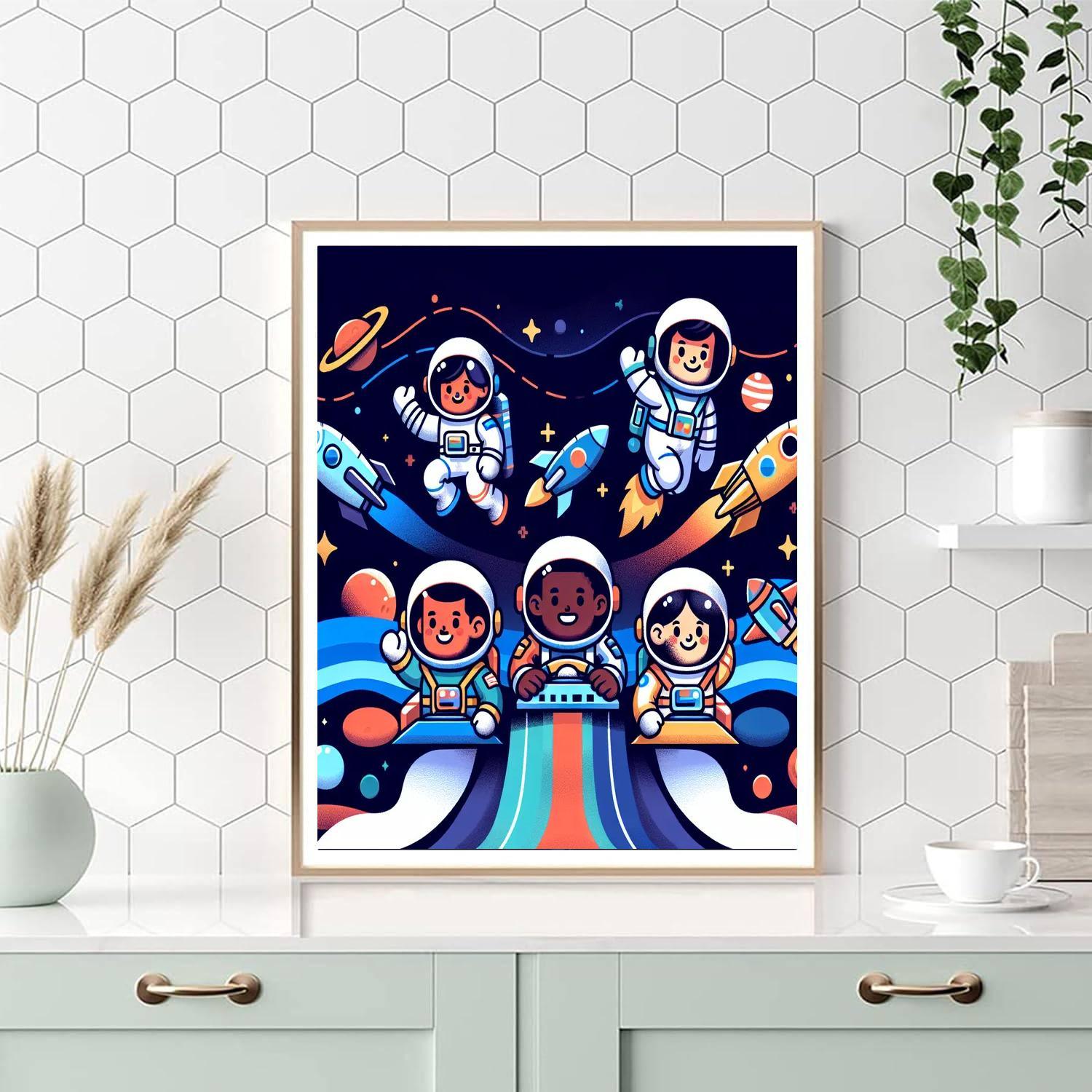 Galaxy Guardians On A Space Mission Paint By Numbers Art