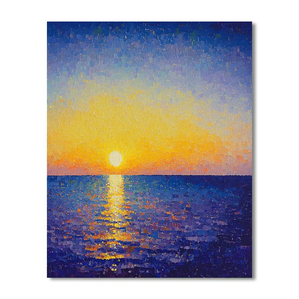 Georges Seurat Inspired Ethereal Dusk  Numbered Painting Kits