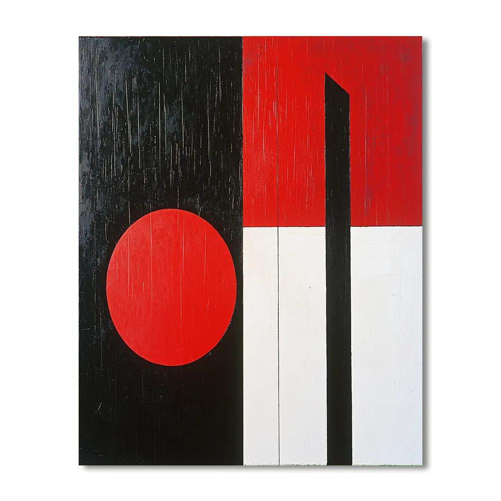 Kazimir Malevich Inspired Crisp Contrasts  DIY Paint By Numbers