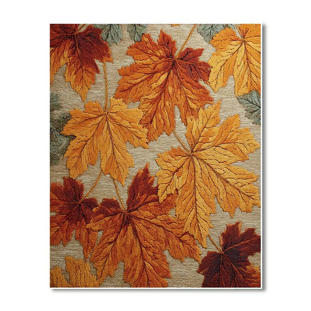 Autumn Stroll In The Park Numbered Painting Kits